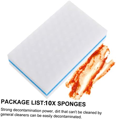 Abaodam Sponge Sucks Curbber כיור כיור זכוכית ניקוי ספוגי ניקוי לשימוש ביתי 10 יחידות לא שריטות