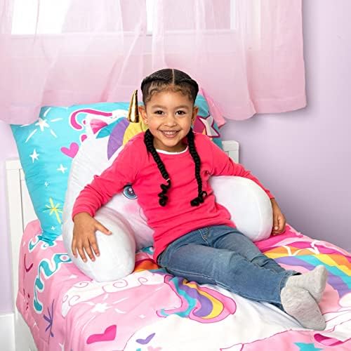 FUNUSE חד קרן ילדים בחזרה מנוחה כרית לקריאה וצפייה בטלוויזיה - כרית מנוחה במיטה עם זרועות לטרקלין