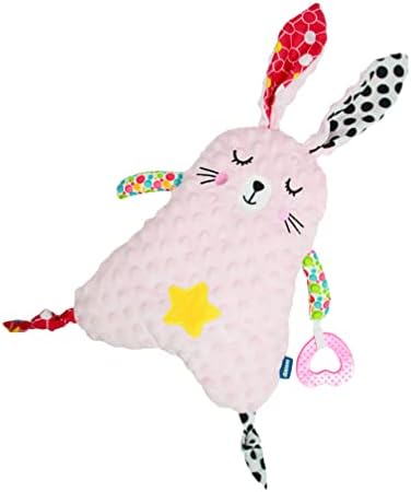 Nuobesty Baby Essentials Essentials Bunny Clushie שמיכת נקודה רכה שמיכה אהובה עם גיבוי דפוס של בעלי