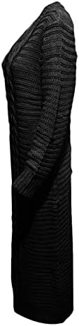 שמלת שרוול ארוך אלגנטית לנשים סתיו סתיו צוואר עגול שמלת חורף מועדון סוודר מקשה אחת