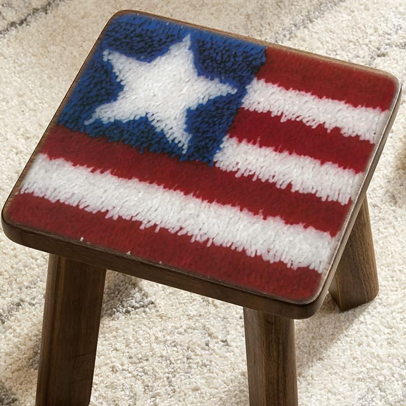 אמריקאי דגל תפס וו שטיח ערכות לילדים למתחילים עבודת יד קל עשה זאת בעצמך שטיח קטן וו ותפס רקמה סרוגה