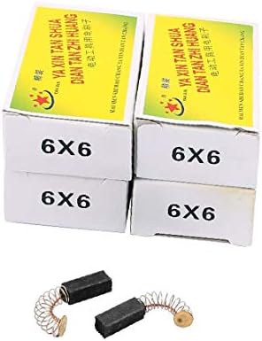 X-DREE 5 זוגות מקדח חשמלי מנוע סיבוב כלים מברשת פחמן 6x6 (5 Accoppianmenti לכל Trapano Elettrico