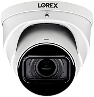LOREX מקורה/חיצוני 4K מצלמת אבטחה של כיפת Ultra HD עם עדשה שונות, זום אופטי 4x, שמע האזנה, מיפוי