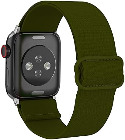 רצועות לולאה ניילון נמתחות מתואמות תואמות ל- Apple Watch 38 ממ 40 ממ 42 ממ 44 ממ רצועת אלסטיקה