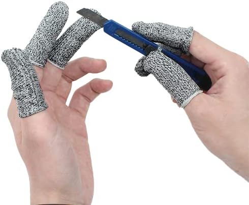 60 יחידות מיטות אצבע לחתוך עמיד מגן לחתוך עמיד אצבע מכסה, אנטי-לחתוך קצות אצבעות אצבע הגנה מיטות