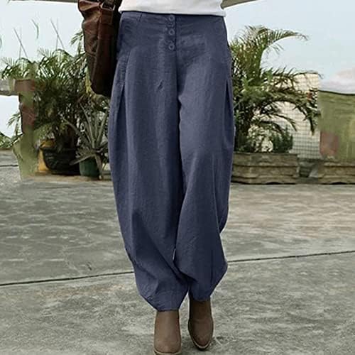 נשים מכנסי קז 'ואל וחולצות נשים כותנה אופנה ארוך צפצף כפתור שמלת בגדי נשים עסקי מכנסי קז' ואל