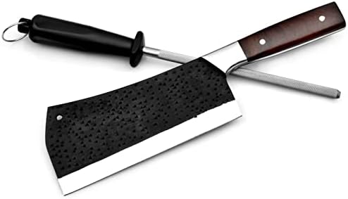 סכין נשיאה אופקית בעבודת יד אלזאפא עם פלדה מכבדת, סכין ציד עם פלדה מחדדת