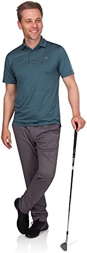 שלושה שישים ושש חולצות גולף לגברים - חולצת פולו צווארון מהירה של גברים - מתיחה 4 -כיוונית & upf 50