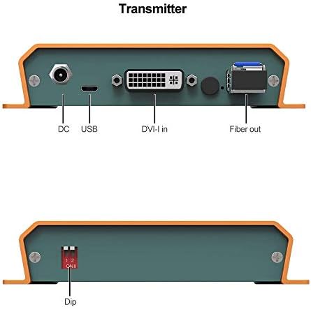 AVMATRIX FE1515 DVI-I מעל ערכת משדר/מקלט מאריך סיבים תומך בתוספות סיבי LC Siflex במצב יחיד עד 20 קמ