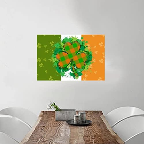 יום הפטריק של סנט פטריק שמח וולסטריסטים מעצבים קיר משלך ציטוט אירלנד דגל אירלנד אירי שמרוק