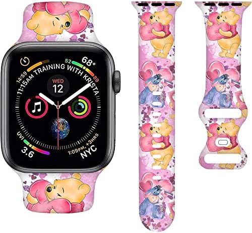 להקות קריקטורה של קוואי חמוד תואמות להקת Apple Watch 38 ממ 40 ממ 41 ממ 42 ממ 44 ממ 45 ממ, רצועות