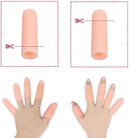 מיטות, ג ' ל אצבע מגיני, סיליקון קצות אצבעות נהדר עבור הדק אצבע, אצבע דלקת פרקים, אצבע פיצוח אחרים אצבע