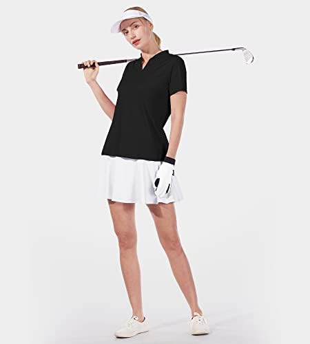 צ ' ינפון חולצות פולו גולף לנשים עם צווארון שרוול קצר ללא צווארון 50 + חולצות ריצה טניס חולצות יבשות מהירות