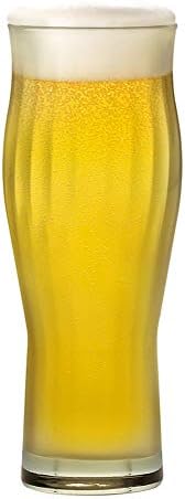 טויו סאסאקי זכוכית ב-46103ג ' י-ס307 קצף זכוכית ענבר בירה זכוכית, מדיח כלים בטוח , תוצרת יפן, כ. 12.2 אונקיות,