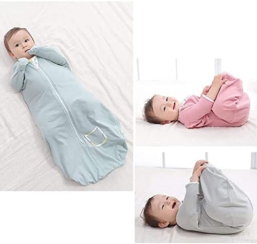זיגג'וי לתינוקות מעבר חוטף חוטף מתנודד עם שרוולים באורך חצי ואזיקים של חילופי שינה שמיכה לבישה