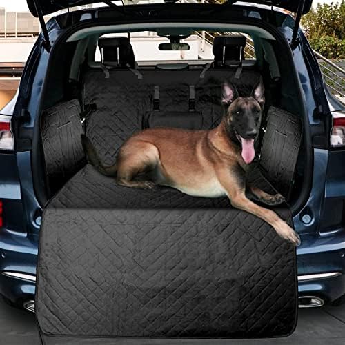 כיסוי מושב מכונית כלב גורטר למושב אחורי, מגן על גבי רכב אחורי של מכונית חיות מחמד, אניה מטען של מכונית חיות
