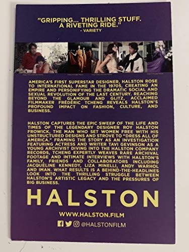 הלסטון - D/S סרטים מקוריים גלויה 4 x6 2019 מעצב אופנה