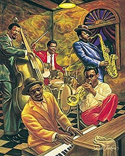 ג'אז מגניב של שרה ג'נקינס מוזיקאים אפריקאים אמריקאים פוסטר דפוס אמנות 16x20