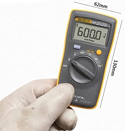 WDBBY MINI Pocket Digital Multimeter Multimeter Range Meter נייד עבור בודק ציוד קיבול התנגדות למתח AC/DC