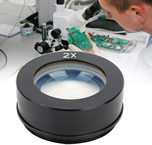 עדשת זום 2.0, עדשת מצלמה מיקרוסקופ שחורה, אביזרי מיקרוסקופ למיקרוסקופים מיקרוסקופים אביזרי הגדלה