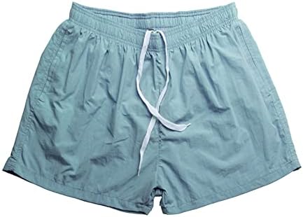 מכנסיים קצרים של BMISEGM לגברים מזדמנים אופנה מזדמנת בצבע אחיד קצר צבע מהיר ייבוש מהיר פלוס תחרה בגודל