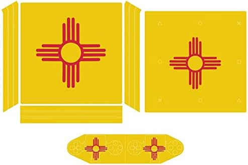 מפת דגל מדינת ניו מקסיקו מדבקה חמודה מגן עור כיסוי דק עבור נ. ב. -4 דק/נ. ב. -4 קונסולה פרו & מגבר; 2 בקר