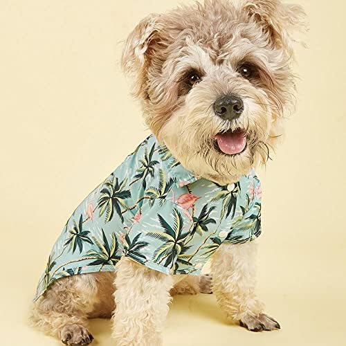 חולצות חוף קיץ כלב חמוד הוואי חיות חיות מחמד בגדים לחתול חולצה פרחונית לכלבים קטנים Chiahuahua צרפתית