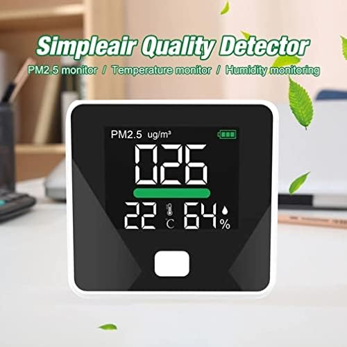 מדחום CHYSP PM2.5 גלאי איכות אוויר גלאי טמפרטורה לחות מד גז צג גז LCD מסך מדחום אבק רב פונקציה