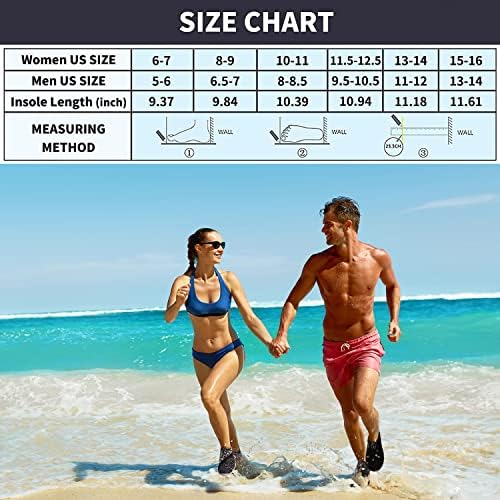 אתלטי טיולים חוף מים נעלי יחף אקווה לשחות ספורט הליכה נעליים לנשים גברים
