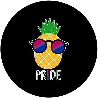 אננס דו ביסקסואלי דגל גאווה LGBTQ מגניב להטבים מתנה לבעלת ברית פופגריפ: אחיזה ניתנת להחלפה לטלפונים וטבליות