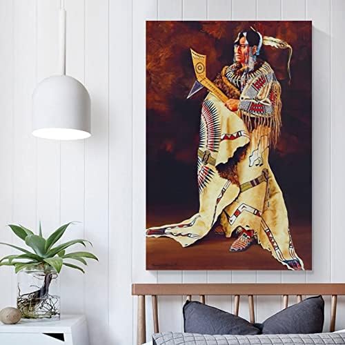פוסטר אמנות אינדיאני אמריקאי אמריקאי קיר הודי קיר ארט דקור חדר אסתטי תפאורה קנבס ציור פוסטרים והדפסים תמונות אמנות