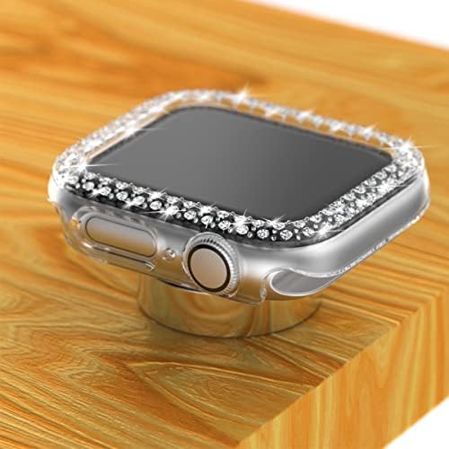 מארז Bling RC-Z עבור Apple Watch החדש ביותר 2022 SES SE/SE2/6/5/4 40 ממ, 3 חבילות פגוש בלינג יהלומים כפול