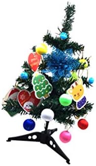 קישוט לחג המולד של חוליבנה עץ אורן לחג המולד מיני עם אורות LED קישוט 60 סמ