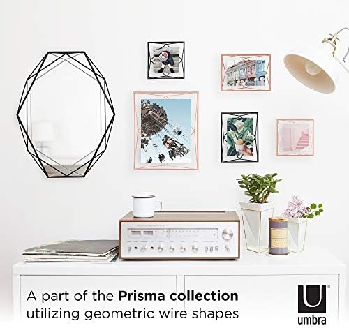 מסגרת תמונה של Umbra Prisma, תצוגת צילום 4 x 4 לשולחן העבודה או לקיר, נחושת