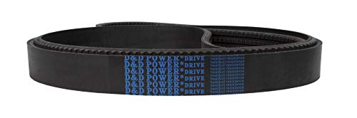 D&D PowerDrive 4-3VX315 חגורת V עם גומי, גומי, אורך 31.5 אינץ ', 4 להקה