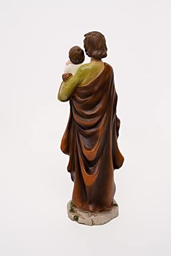 פסל סנט ג'וזף - פסל יוסף 8 אינץ 'למכירת בית לתצוגה - פסל סנט ג'וזף עם קופסת מתנה לטבילה, קהילה