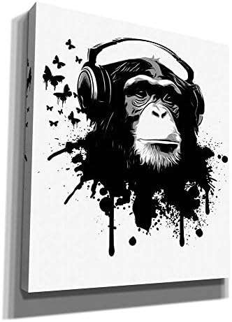 בית קורטסי 'עסק קופים' מאת ניקלס גוסטפסון, אמנות קיר בד, 12 אקס 18