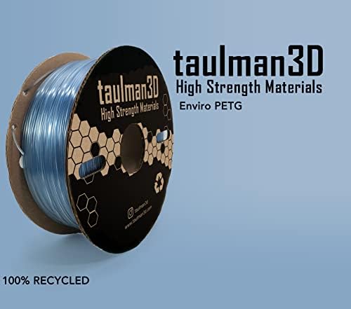 Taulman3d Petg Frimamet Enviro 1.75 ממ, מדפסת תלת מימד מתכלים, 1 קג סליל, ממוחזר, מתאים לרוב מדפסת