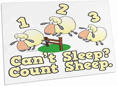 3 עלה 4909 צביעות שינה לספור כבשים מצחיק נדודי שינה קריקטורה - שולחן כרית מקום מחצלות