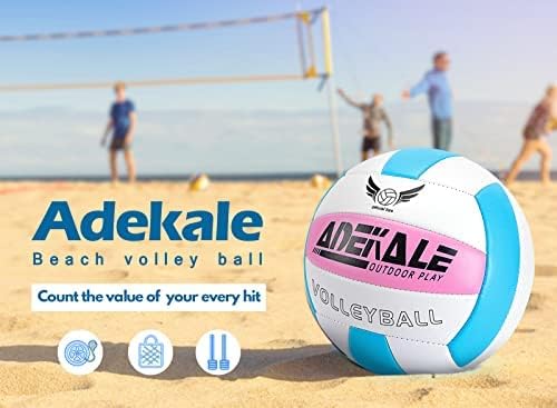 Adekale גודל רשמי 5 כדורעף, כדורעף חיצוני רך ועמיד למים למשחק אימונים בחדר כושר משחק חוף