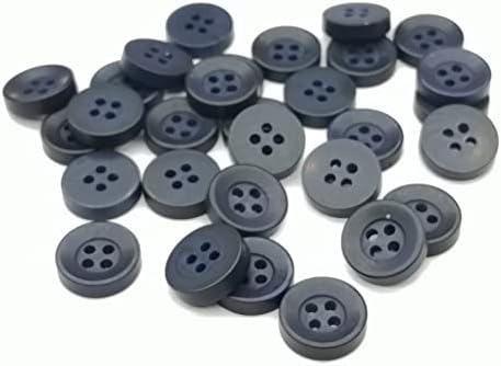 כפתורים לתפירה ומלאכות עם קופסת אחסון, 90 יחידות 12.5 ממ כפתורים שונים של שרף 4 חור עגול, משמש למקטורן