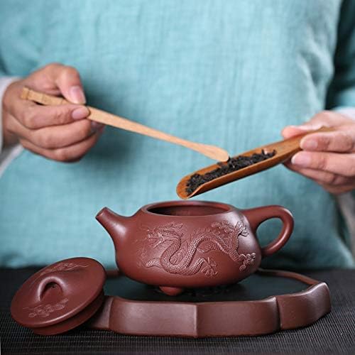 Ldygteaservice סיני yixing zisha teapot, וינטג 'בעבודת יד רטרו ייחודי מזרחי מקורי עתיק עתיק עפרות