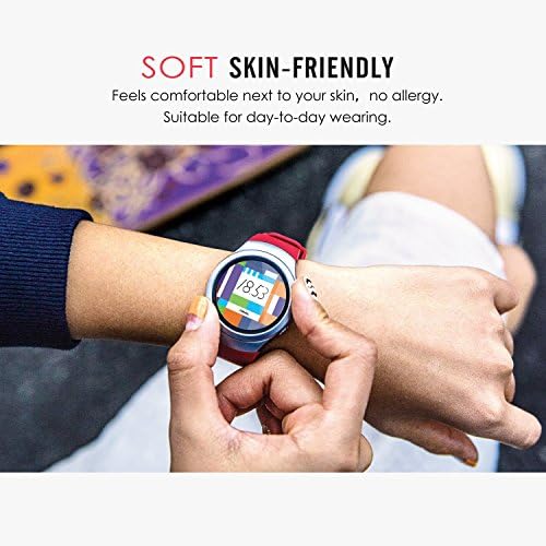 להקת Watch Moko תואמת ל- Samsung Gear S2, רך החלפת סיליקון רצועה ספורט פס מתאים Gear S2 Smart Watch, לא Fit