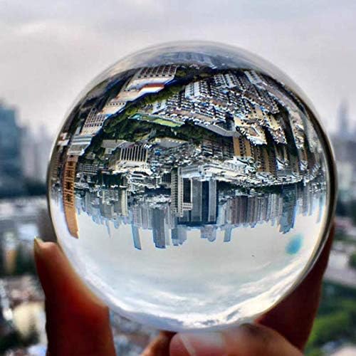 שיאוג'יה כדור קריסטל מושלם כדור מושלם כדור זכוכית צלול אבזרי צילום מלאכותי גביש מלאכותי כדורים דקורטיביים-90 ממ