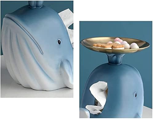מכסה קופסת רקמות מקוריות כיסוי לווייתן רקמות כיסוי עם מגש אחסון מחזיק תיבת רקמות חמודה לחדר