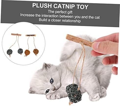 פטקאו חתול צעצוע גור ללעוס צעצוע חתול צעצועי בקיעת שיניים צעצועי 2 יחידות חתול התפסן צעצוע