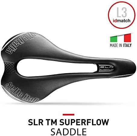 Selle Italia SLR TM Superflow, MTB ואוכף אופני כביש - לגברים ונשים, שחור