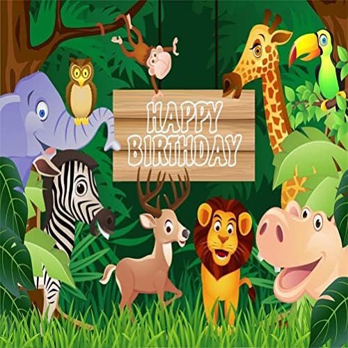 5 על 3 רגל קריקטורה ספארי בעלי חיים רקע יום הולדת שמח צילום רקע ג ' ונגל עולם החי חיות בר גן