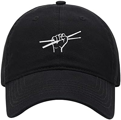 8502-כובע בייסבול גברים מתופף מקלות רקום שטף כותנה אבא כובע בייסבול כובעים