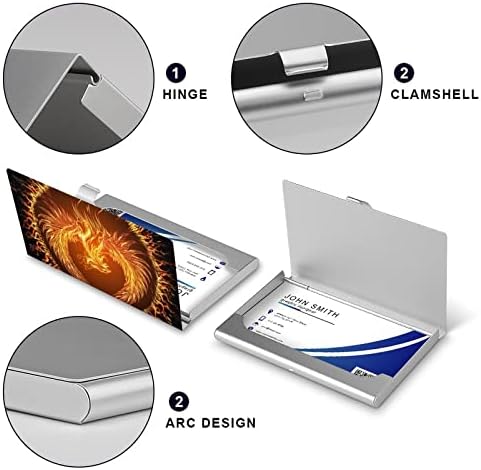 פניקס אש יוניסקס סגסוגת כרטיס ביקור מחזיק אופנה כרטיס ביקור מקרה כיס מזהה כרטיס מקרה
